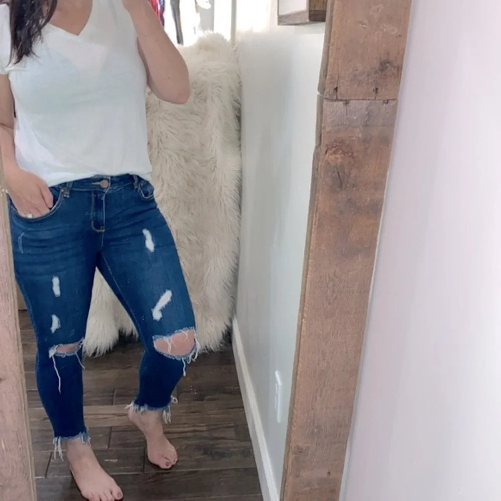 Blue Age jeans distressed juniors size 11